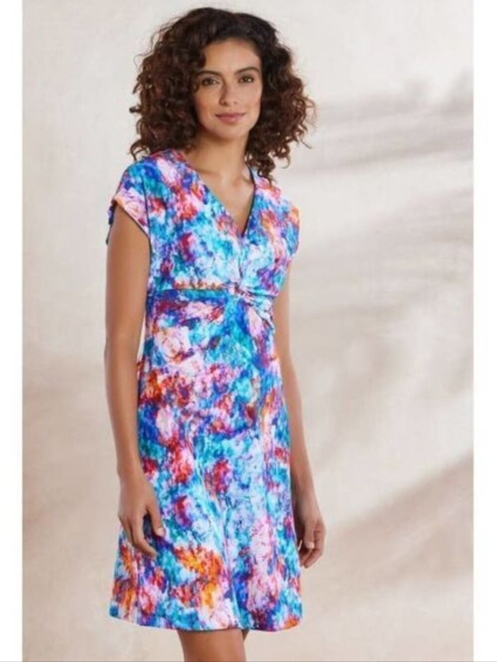 SOFT SURROUNDINGS | Women's Abstract Multi Spa Swim Dress Cover-up